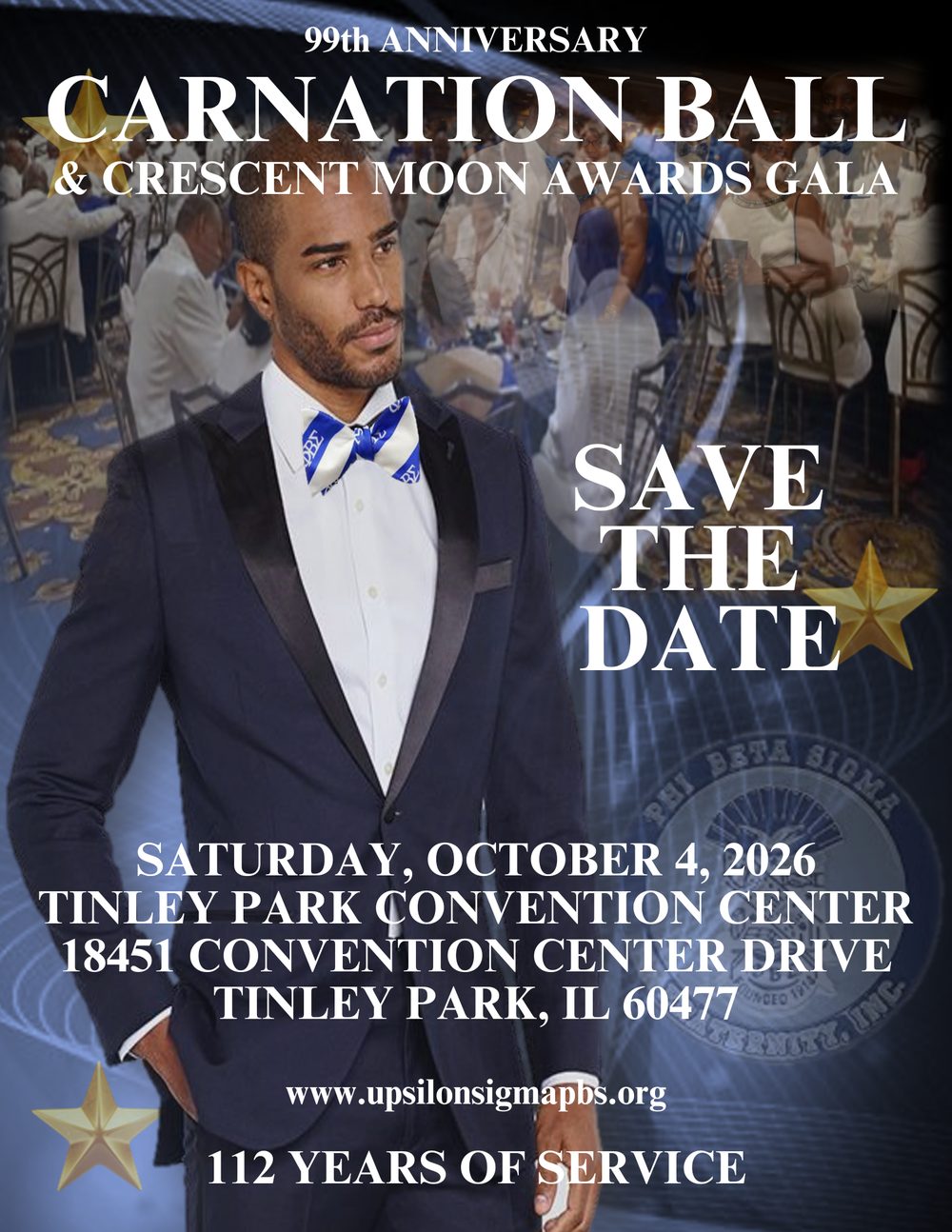 Save the date flyer for the 99th Anniversary Carnation Ball