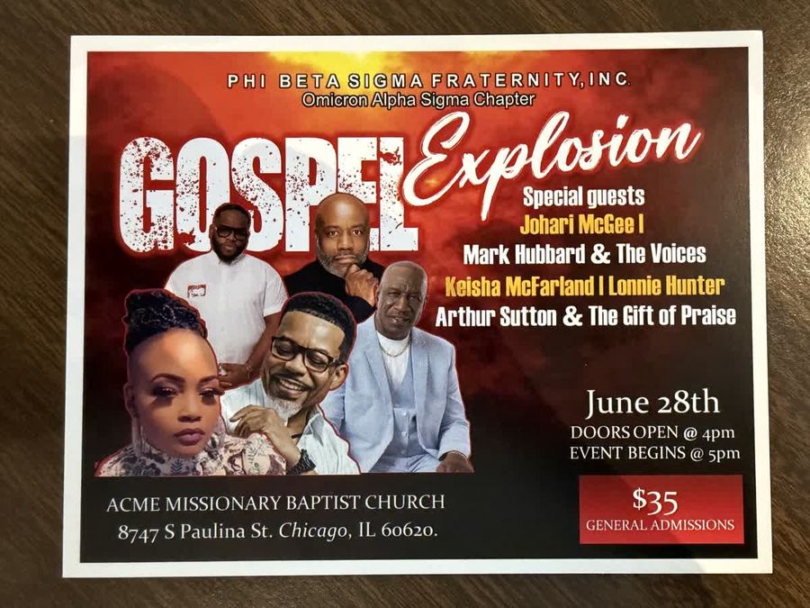 Gospel Explosion flyer